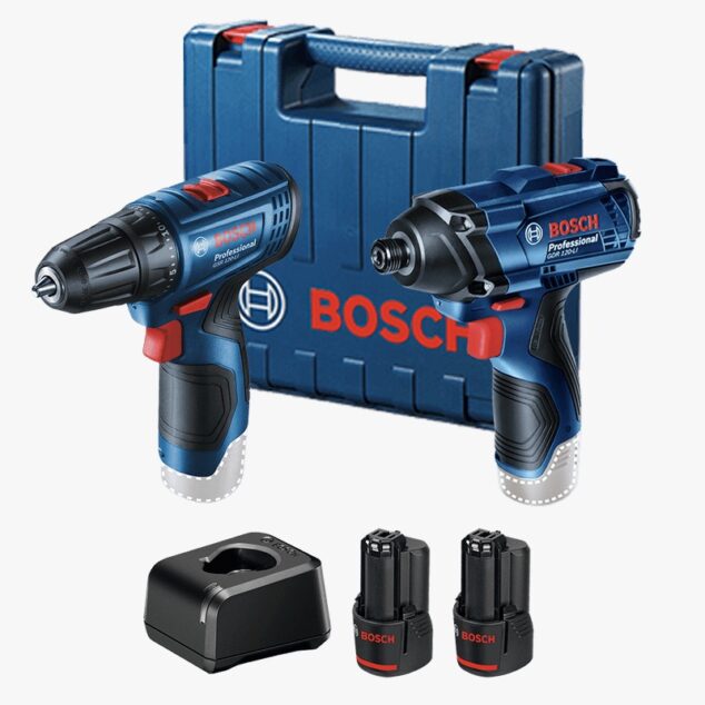 Parafusadeira/Furadeira +Chave Impacto 12V Bosch Bivolt